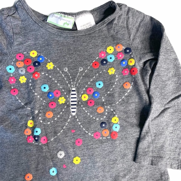 First Impression 18M long tee EUC sequin butterfly - Picture 2 of 7